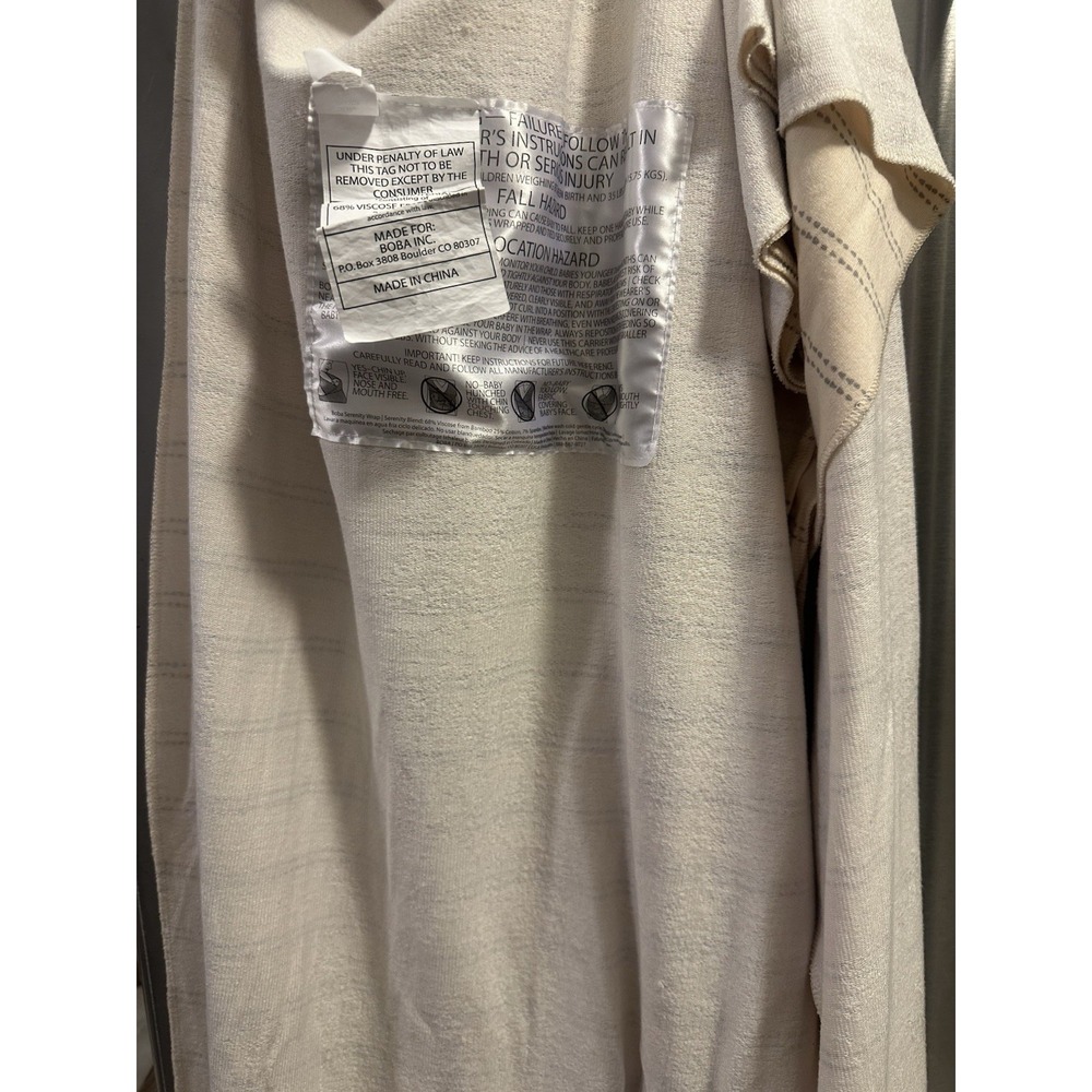 Boba Serenity Wrap In Pebble Viscose/spandex Nap Hands Free Explore Cuddle Os - Picture 12 of 12